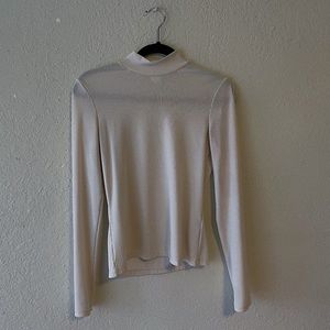 White Sheer Turtleneck